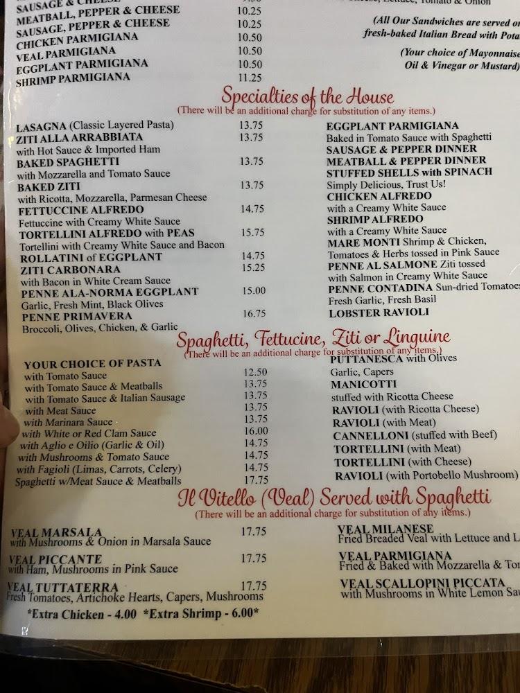 Mama's Pizza Italian Restaurant Stromboli