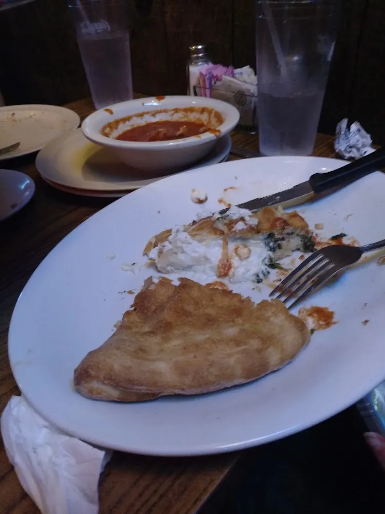 Spinach and Cream Cheese Calzone